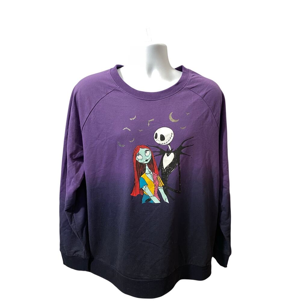 DISNEY Nightmare Before Christmas Sweatshirt — Jack & Sally 2XL